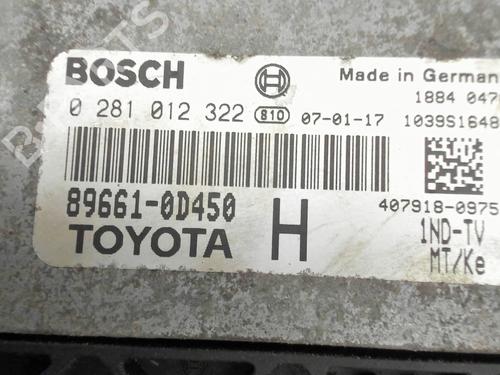 Engine control unit (ECU) TOYOTA YARIS (_P9_) 1.4 D-4D (NLP90_, NLP90R) | BP32264268M57
