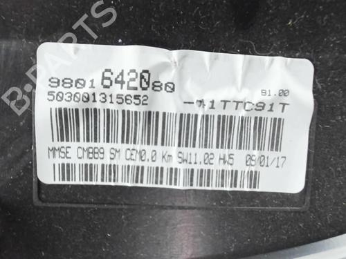 Used Instrument cluster Instrument cluster PEUGEOT PARTNER Box Body/MPV 1.6 BlueHDi 100 (100 hp) 29043459 29043459