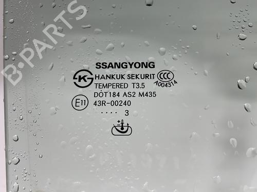 Front right door window SSANGYONG KORANDO (CK) 2.0 e-XDi | BP25341731C19 