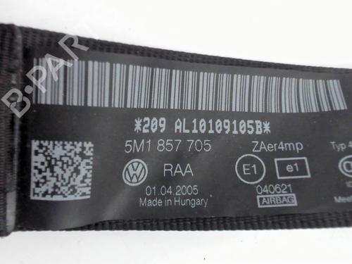 Sikkerhetsbelte foran venstre Sikkerhetsbelte foran venstre VW GOLF PLUS V (5M1, 521) 1.9 TDI (105 hp) 39760167 39760167