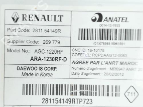 Radio RENAULT CLIO IV (BH_) 1.5 dCi 75 | BP28517040E6 