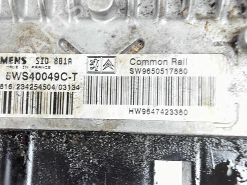 Engine control unit (ECU) CITROËN BERLINGO / BERLINGO FIRST Box Body/MPV (M_) 2.0 HDI 90 (MBRHY, MCRHY) | BP27638467M57 