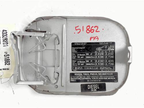 Used Fuel flap Fuel flap MERCEDES-BENZ C-CLASS (W203) C 270 CDI (203.016) (170 hp) 20399147 20399147