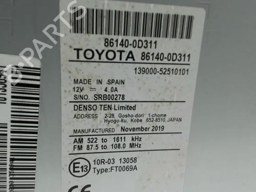 Radio TOYOTA YARIS (_P13_) 1.5 Hybrid (NHP130_, NHP130) | BP23841002E6 