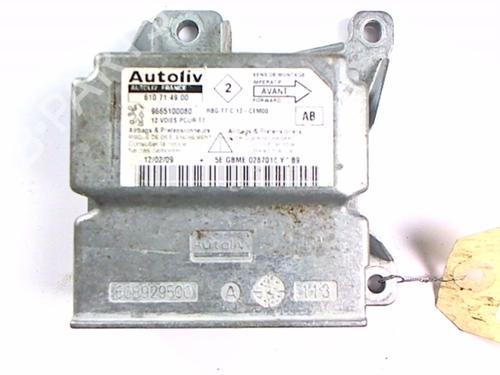 Kollisjonspute styreenhet PEUGEOT 308 SW I (4E_, 4H_) 1.6 HDi (109 hp) 20467091