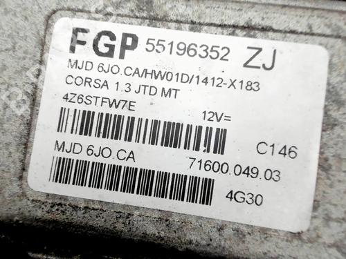 Engine control unit (ECU) OPEL CORSA C (X01) 1.3 CDTI (F08, F68) | BP29625255M57