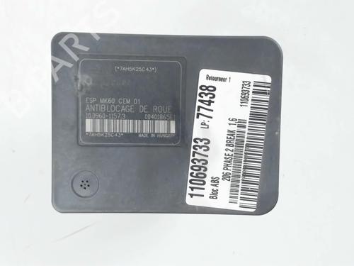 Used ABS pump ABS pump PEUGEOT 206 SW (2E/K) 1.6 HDi 110 (109 hp) 29212755 29212755
