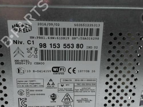 Bilradio Bilradio CITROËN C5 III (RD_) 2.0 HDi 150 / BlueHDi 150 (RDRHEA, RDRHE8, RDAHRM,... (150 hp) 37252096 37252096