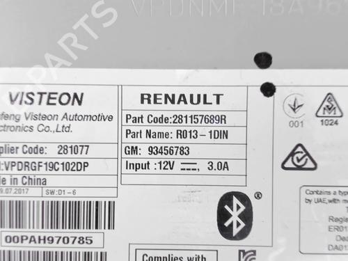 Used Radio RENAULT TRAFIC III Van (FG_) 1.6 dCi 95 (FGMJ, FGMR) (95 hp) 20405265