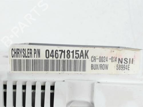 Instrument cluster CHRYSLER PT CRUISER (PT_) 2.2 CRD | BP31160315C47 