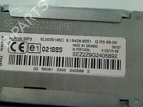 Radio SEAT IBIZA III (6L1) 1.4 TDI | BP20430927E6 