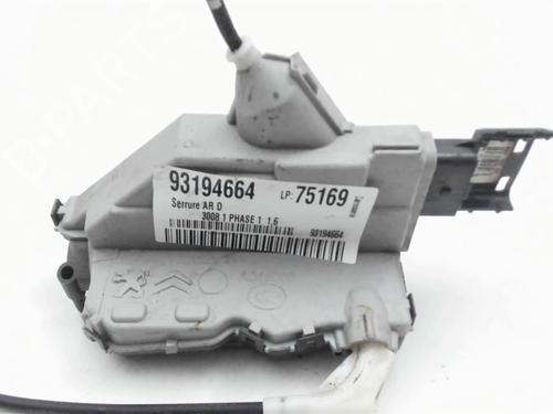 Rear right lock PEUGEOT 3008 I MPV (0U_) 1.6 HDi | BP20388173C99 