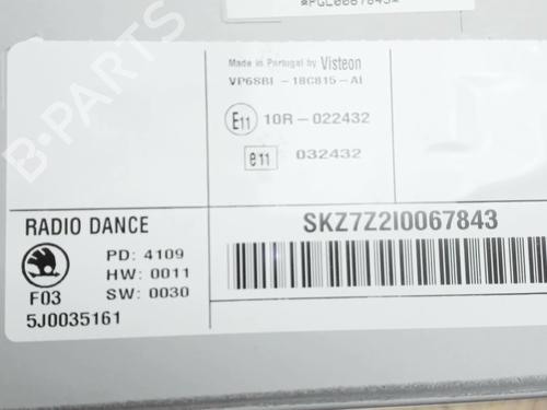 Used Radio Radio SKODA ROOMSTER (5J7) [2006-2015] 33993855 33993855