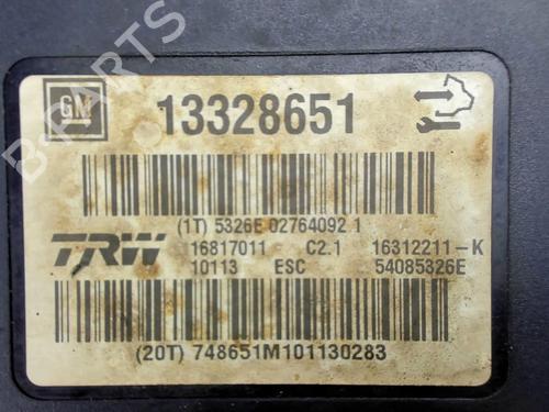 Used ABS pump OPEL INSIGNIA A (G09) 1.8 (68) (140 hp) 20396516