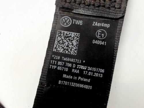Front right seatbelt VW TOURAN (1T3) 1.2 TSI | BP26666663I25 - Image 6