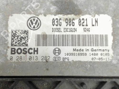 Engine control unit (ECU) SEAT ALTEA (5P1) 1.9 TDI | BP27293987M57 