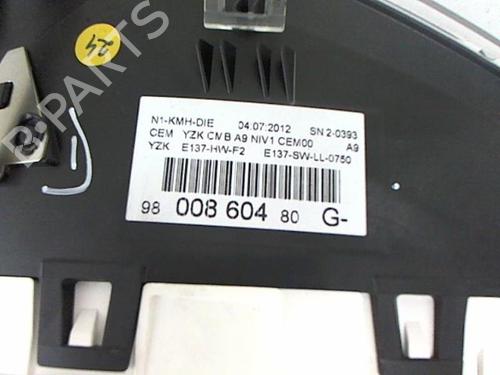Instrument cluster PEUGEOT 208 I (CA_, CC_) 1.4 HDi | BP20409798C47 