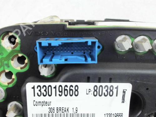 Used Instrument cluster Instrument cluster PEUGEOT 306 Break (7E, N3, N5) 1.9 D (68 hp) 40279982 40279982