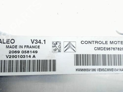 Engine control unit (ECU) CITROËN C3 II (SC_) 1.4 | BP32787066M57  - Image 6