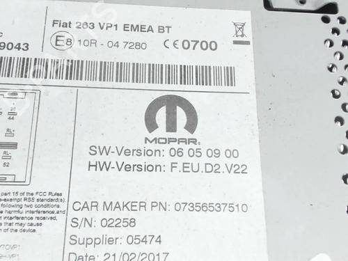 Radio FIAT DOBLO Cargo (263_) | BP38024093E6 - Image 7