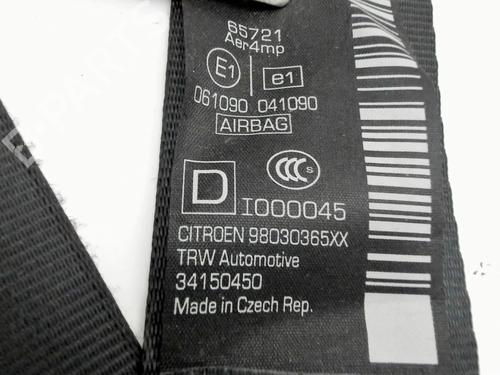 Front right seatbelt CITROËN C3 II (SC_) 1.2 VTi 82 | BP28361981I25 - Image 5
