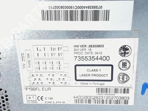 Used Radio Radio FIAT PUNTO EVO (199_) 1.3 D Multijet (199AXC1A, 199BXC1A, 199AXT1A, 199BXT1A) (75 hp) 20469436 20469436