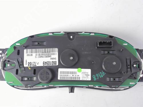 Instrument cluster DACIA SANDERO II 1.5 dCi 75 / Blue dCi 75 (B8JW, B8M4, B8AH, B8M7, B8M6) | BP20420297C47 