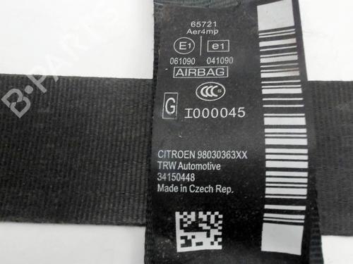 Front left seatbelt CITROËN C3 II (SC_) | BP38675418I26 - Image 5