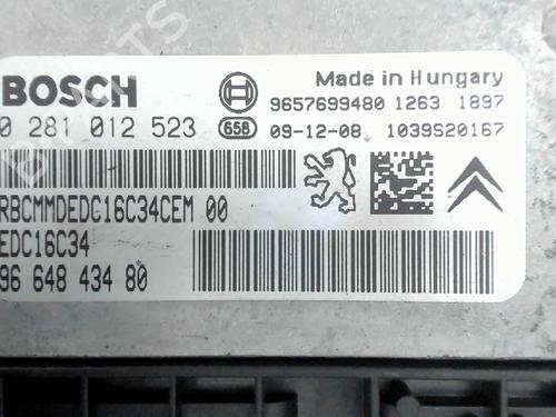 Engine control unit (ECU) CITROËN C3 II (SC_) 1.4 HDi 70 (SC8HZC, SC8HR0, SC8HP4) | BP26532214M57 