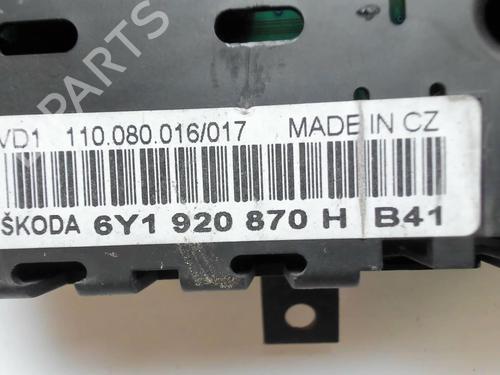 Instrument cluster SKODA FABIA I (6Y2) 1.9 TDI | BP20456492C47 