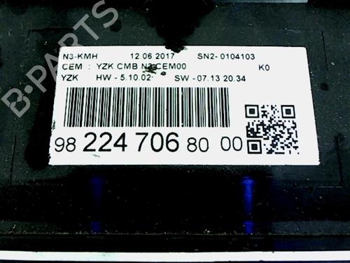 Used Instrument cluster Instrument cluster CITROËN JUMPY III Van (V_) 2.0 BlueHDi 180 (177 hp) 20422114 20422114