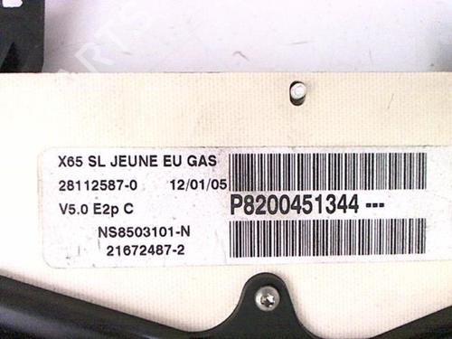 Used Instrument cluster RENAULT CLIO II (BB_, CB_) 1.5 dCi (B/CB08) (82 hp) 20455534