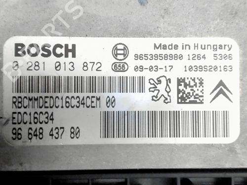 Engine control unit (ECU) CITROËN C3 Picasso (SH_) 1.6 HDi | BP27163826M57 