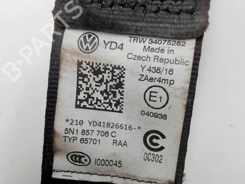 Used Front right seatbelt Front right seatbelt VW TIGUAN (5N_) 2.0 TDI (140 hp) 36757449 36757449