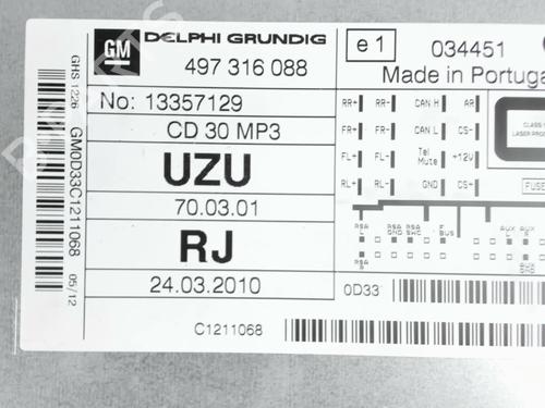 Radio OPEL CORSA D (S07) 1.3 CDTI (L08, L68) | BP30329307E6 - Image 5