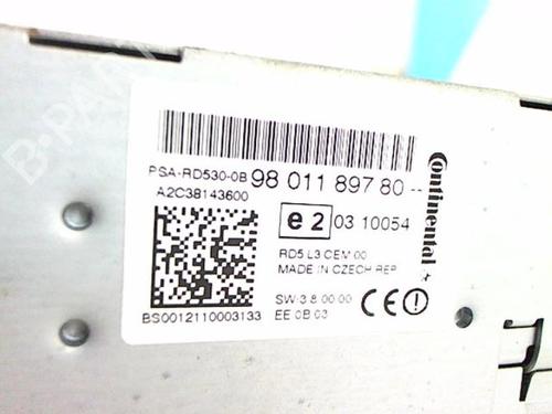 Radio CITROËN C4 II (NC_) 1.6 HDi 90 | BP20473830E6 