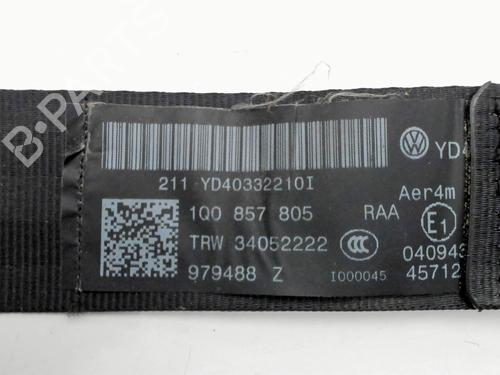 Rear left seatbelt VW EOS (1F7, 1F8) 2.0 TDI 16V | BP32264127I29