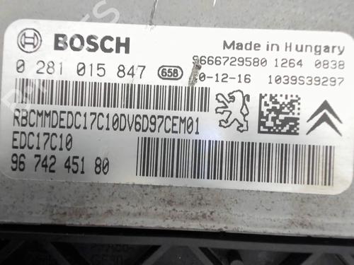 Engine control unit (ECU) PEUGEOT 308 I (4A_, 4C_) 1.6 HDi | BP28498541M57