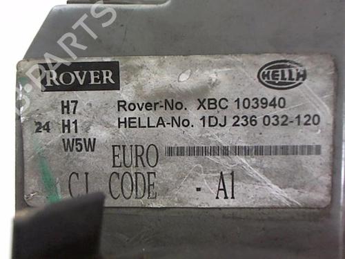 Used Right headlight Right headlight ROVER 75 (RJ) 2.0 CDT (115 hp) 20472728 20472728
