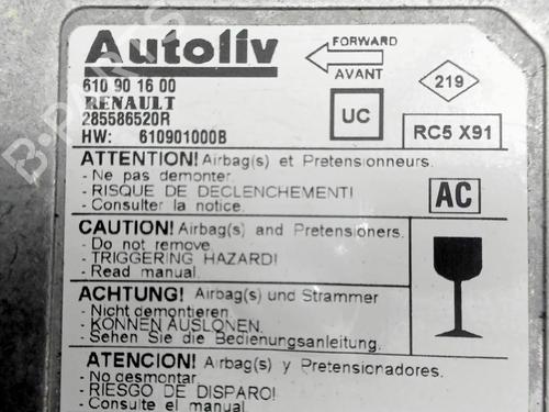 Used ECU airbags ECU airbags RENAULT LAGUNA III Grandtour (KT0/1) 2.0 dCi (KT0M, KT0N, KT0S, KT19, KT1F) (173 hp) 25444984 25444984