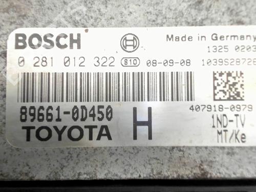 Steuergerät Motor für Steuergerät Motor TOYOTA YARIS (_P9_) 1.4 D-4D (NLP90_, NLP90R) (90 hp) 36149620 36149620