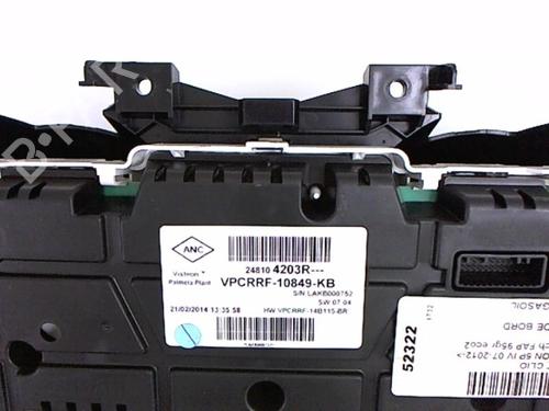 Instrument cluster RENAULT CLIO IV (BH_) 1.5 dCi 75 | BP20415648C47 