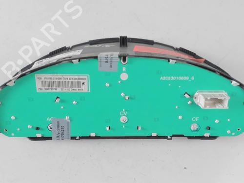 Instrument cluster PEUGEOT 407 (6D_) 2.0 HDi 135 (6DRHRH, 6DRHRE, 6DRHRG, 6DRHRJ) | BP20464458C47 
