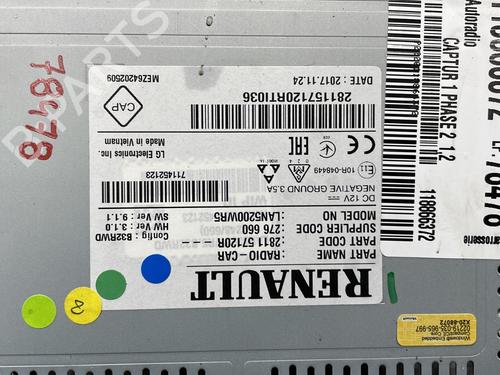 Radio RENAULT CAPTUR I (J5_, H5_) 1.2 TCe 120 | BP31355510E6