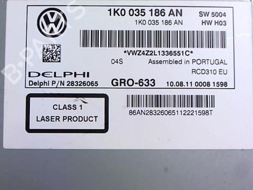Radio VW GOLF VI (5K1) 1.6 TDI | BP20422047E6 