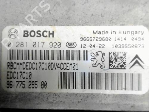 Engine control unit (ECU) PEUGEOT 208 I (CA_, CC_) 1.4 HDi | BP25009213M57 