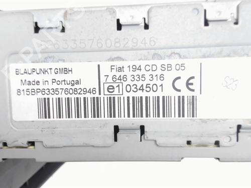 Radio FIAT CROMA (194_) 1.9 D Multijet (194AXC1B, 194AXC12) | BP21075347E6 