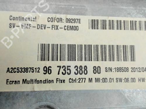 Multifunctionele display CITROËN C3 II (SC_) 1.4 HDi 70 (SC8HZC, SC8HR0, SC8HP4) | BP29375111C48 