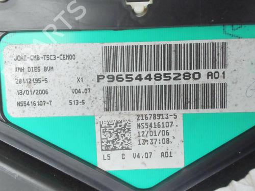 Used Instrument cluster Instrument cluster PEUGEOT 307 (3A/C) 1.6 HDi (90 hp) 20435768 20435768