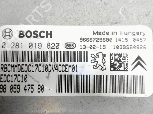 Engine control unit (ECU) PEUGEOT 208 I (CA_, CC_) 1.4 HDi | BP27664258M57 - Image 2